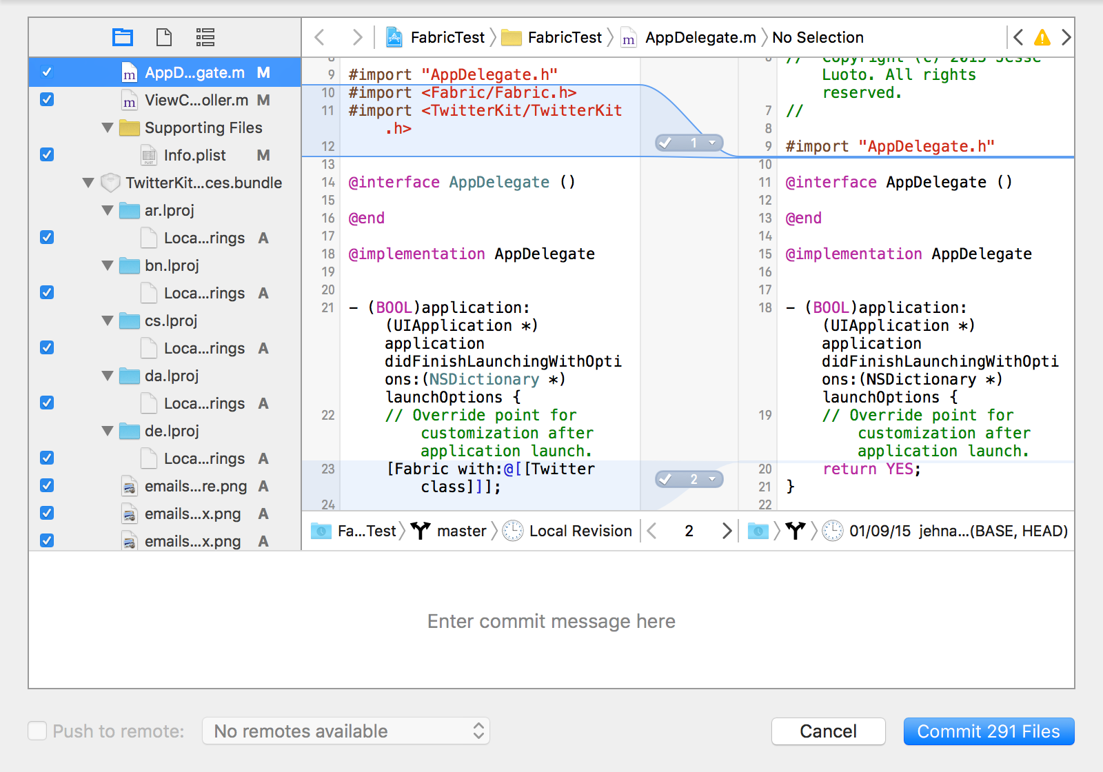 Xcode version editor